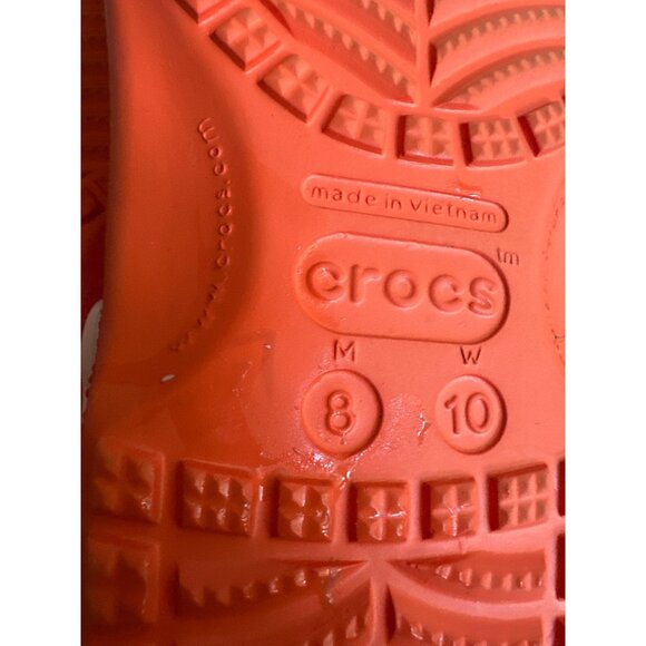 Tie-Dye Crocs Classic Clog Sandals M8/W10 Multicolor Comfortable Slip-On Shoes - Picture 4 of 4